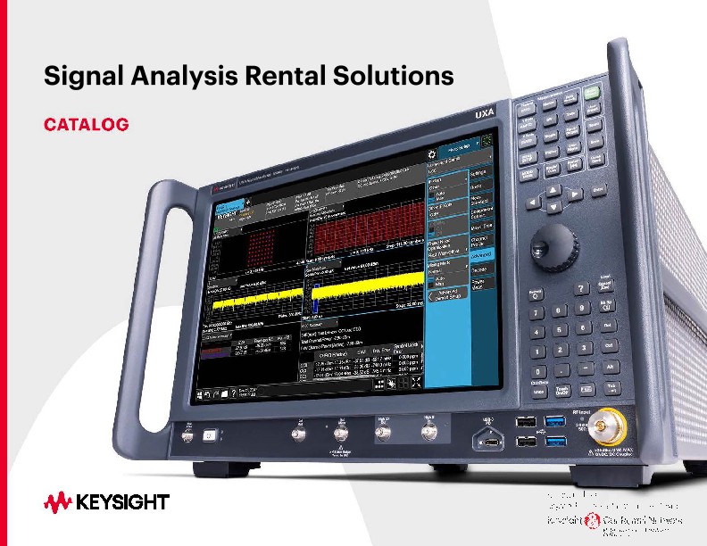 Signal Analysis Rental Solutions Catalog PDF Asset Page Keysight